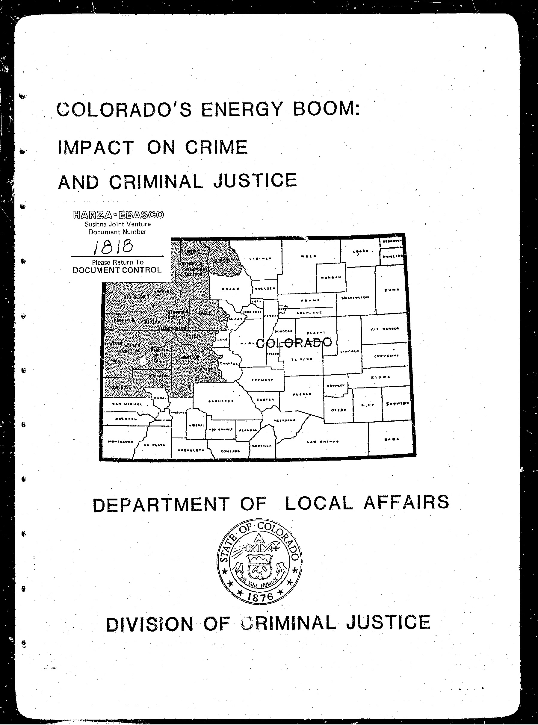 Description Colorado S Energy Boom Impact On Crime And Criminal Justice